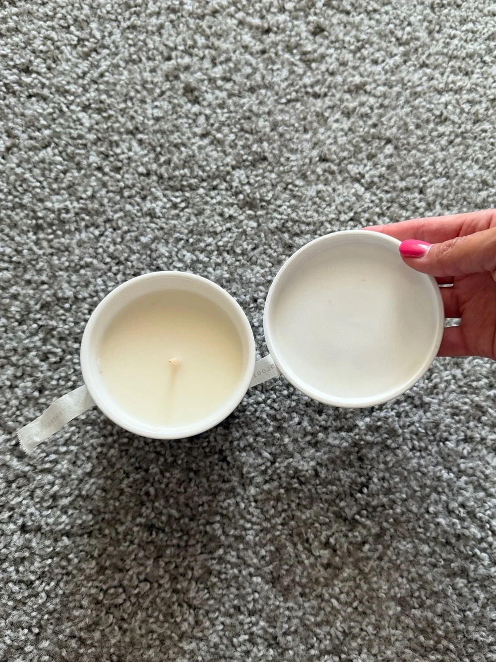 Anthropologie Gourmand Vanilla Shake Ceramic Ice Cream Pint Candle